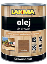 Lakma Drewnokolor Olej do Drewna Ochronno Dekoracyjny Kasztan 2,5L