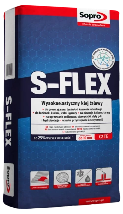 S-FLEX Wysokoelastyczna, cienkowarstwowa zaprawa klejowa 22,5 kg