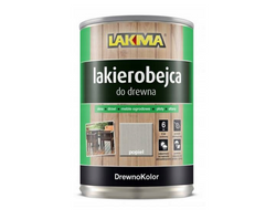 Lakma DREWNOKOLOR Lakierobejca Akrylowa do Drewna Połysk Popiel 2,5L