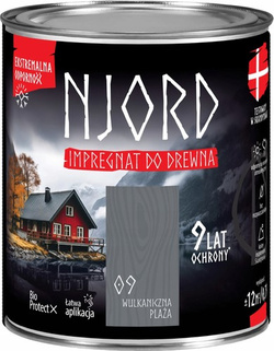 NJORD Impregnat do Drewna Elewacji Ekstremalna Odporność Wulkaniczna Plaża 2,5L