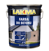 Lakma Akrybet Farba Zewnętrzna Akrylowa do Betonu Cementu Gipsu Szara 10L