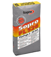 Sopro FL Fuga Spoina Szeroka Elastyczna z Trasem 2-20mm Piaskowo Szara 25kg