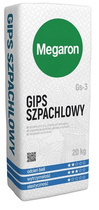Megaron GS-3 Gips Szpachlowy Wyrównawczy Ściany Sufity Przyczepny Gładki 20kg
