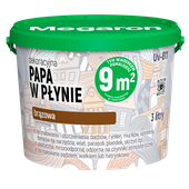 MEGARON UV-715 Papa w Płynie Dekoracyjno Ochronna Dekarska Brązowa 3L