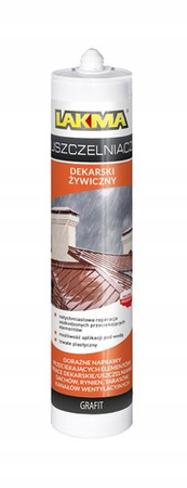 Lakma Uszczelniacz Dekarski Żywiczny do Metalu Papy Reperacyjny Grafit 0,28L