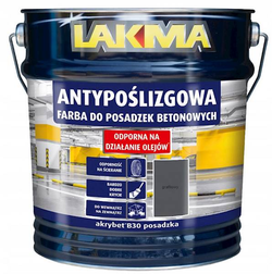 Lakma Farba Antypoślizgowa Akrylowa do Betonu Akrybet B30 Posadzka Szara 4L