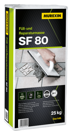 Murexin SF 80 Masa Szybkoschąca Naprawcza Podłogi Ściany Sufity Schody 25kg