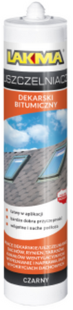 Lakma Uszczelniacz Dekarski Bitumiczny Odporny UV PlastycznyCzarny 0,28L