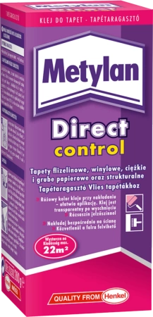 Metylan Direct Control Klej do Tapet Flizelinowych Winylowych Przyczepny 200g