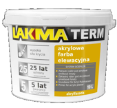 Lakma Akryl Fasadda Farba Elewacyjna Akrylowa Odporna na Wykwity Biała 10L