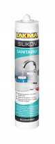 Lakma Silikon Sanitarny Uszczelniacz Odporny na Grzyby Pleśń Bezbarwny 300ml