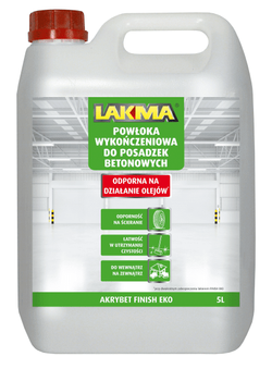 Lakma Akrybet Finish Eko Odporna Satynowa Powłoka Wykończeniowa Posadzki 1L