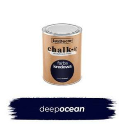 LuxDecor CHALK-IT Farba Kredowa do Renowacji Mebli Kolor Deep Ocean 0,125L