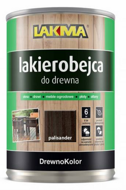 Lakma DREWNOKOLOR Lakierobejca Akrylowa do Drewna Połysk Palisander 2,5L