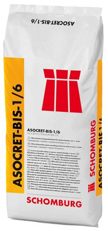 Schomburg ASOCRET-BIS-1/6 Zaprawa Naprawcza do Betonu Drobnoziarnista Wodoodporna 25kg