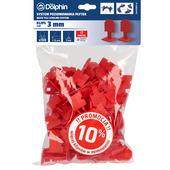 Blue Dolphin System Poziomowania Płytek Klips 3mm 100szt + 10% gratis