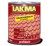 Lakma Profidach Gruntoemalia Dekoracyjno Ochronna do Metalu Czerwony Tlenkowy 0,75L