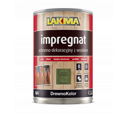 Lakma Drewnokolor Impregnat Ochronno Dekoracyjny z Woskiem Zielony 4L