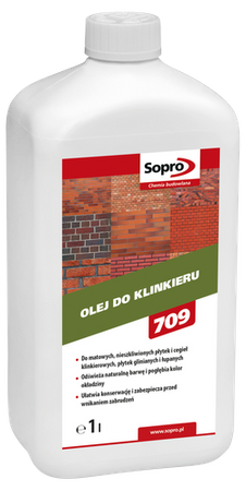 Sopro KL 709 Olej do Klinkieru Płyt Glinianych Łupanych Cegieł Licówek 1L