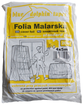 Blue Dolphin Folia Malarska Ochronna do Mebli Sprzętu Standard Plus 4m x 5m