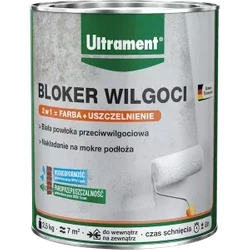 Ultrament Farba Izolacja Bloker Wilgoci w Ścianach Sufitach 2,5kg