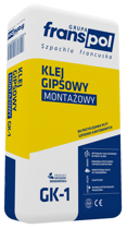 Franspol GK-1 Klej Gipsowy do Montażu Płyt GK Plastyczny Wytrzymały 30kg