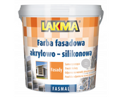 Lakma FASMAL Farba Akrylowo Silikonowa Odporna na Grzyby Glony Pleśń UV Biała 4kg