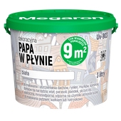 MEGARON UV-715 Papa w Płynie Dekoracyjno Ochronna Dekarska Biała 3L