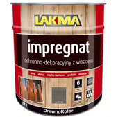 Lakma Drewnokolor Impregnat Ochronno Dekoracyjny z Woskiem Grafit 10L