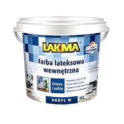 Lakma Akryl W Farba Akrylowa do Ścian Sufitów do Barwienia Baza D2 10kg