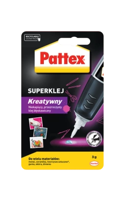 Pattex Super Klej Perfect Pen Metal Guma Szkło Drewno Karton Skóra 3g