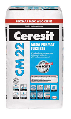 Ceresit CM 22 Klej do Płyt Wielkoformatowych Kamienia Wzmocniony Włóknami 5kg