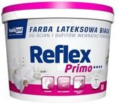 Franspol Reflex Primo Farba Ścienna Sufitowa Wewnętrzna Lateksowa Biała 10L