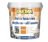 Lakma FASMAL Farba Akrylowo Silikonowa Odporna na Grzyby Glony Pleśń UV Ciemny Brąz 1L