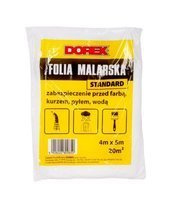 Dorex Folia Malarska Ochronna do Mebli Sprzetu Domowego Standard 4m x 5m