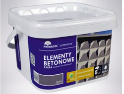 Primacol Farba do Betonowych Ogrodzeń Słupów Fundamentów Fasad Bordowa 2,2L