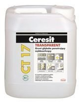 Ceresit CT 17 TRANSPARENT Grunt Podkład pod Kleje Gładzie Posadzki Szpachlówki 10L