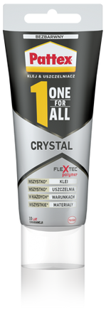Pattex One For All Crystal Klej Montażowy Uniwersalny Bezbarwny 80ml