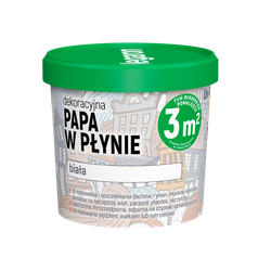 MEGARON UV-715 Papa w Płynie Dekoracyjno Ochronna Dekarska Biała 1L