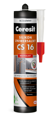 Ceresit CS 16 Silikon Uszczelniacz Neutralny Bezwonny Odporny Bezbarwny 280ml