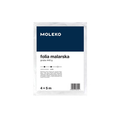 Moleko Zestaw 9+1 GRATIS Folia Ochronna Malarska Extra Gruba 890g 4x5m