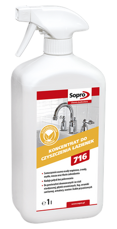 Sopro SR 716 Preparat Czyszczący Dezynfekujący do Łazienek Toalet 1L