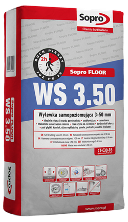 Sopro Floor WS 3.50 Masa Samopoziomująca Wyrównawcza 3-50mm 25kg