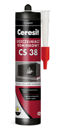 Ceresit CS 38 Uszczelniacz do Kominków Rur Dymowych Pieców do 1500ºC 280ml
