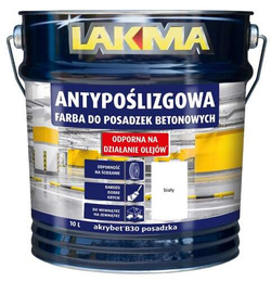 Lakma Farba Antypoślizgowa Akrylowa do Betonu Akrybet B30 Biała 10L