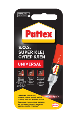 Pattex S.O.S Klej Błyskawiczny Uniwersalny Odporny na Wstrząsy 3g