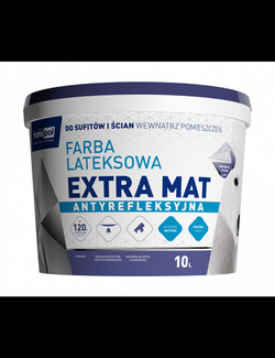 Franspol Extra Mat Farba Antyrefleksyjna Matowa Zmywalna Biała 10L