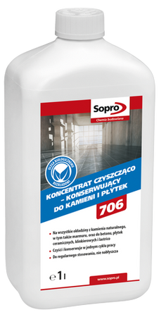 Sopro NWP 706 Koncentrat do Czyszczenia Konserwacji Kamiena Marmuru Klinkieru 1L