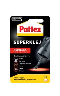 Pattex S.O.S. Super Klej Precyzyjny Uniwersalny z Pędzelkiem 5g