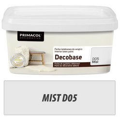 Primacol Decobase Farba Lateksowa Emulsyjna Dekoracyjna Kolor Mist D05 1L